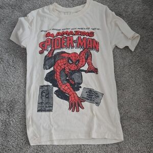 Marvel Spider-Man White and Red Tee